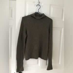Madewell green Donegal Inland turtleneck sweater